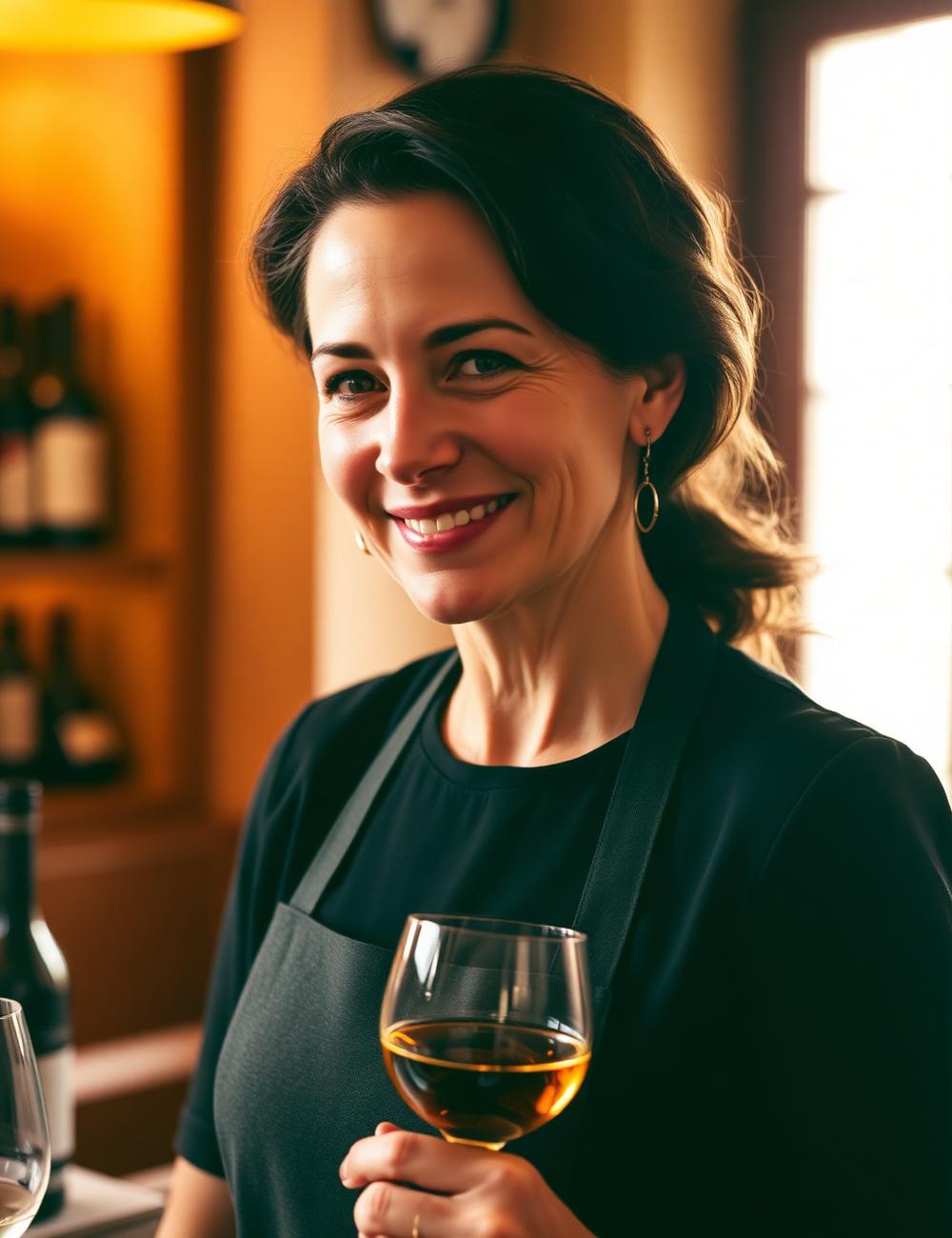 La sommelier di Ostinata Vineria
